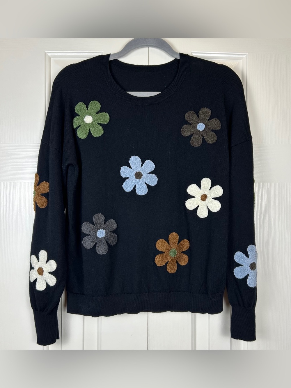 J.‎ Society Knit Floral Crewneck Sweater